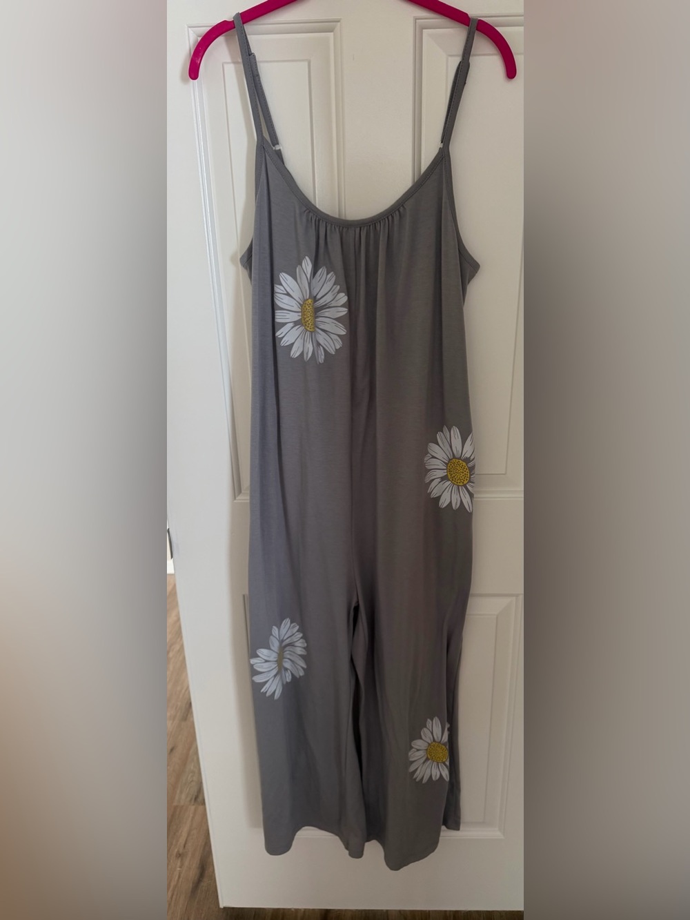 Gray Women's Daisy-Print Jumpsuit - Picture 1 of 3
